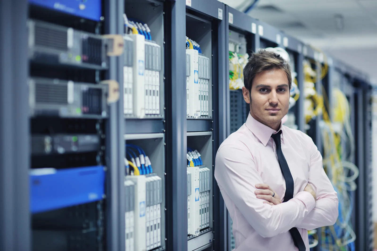 Professional business scene — Security Server Room Professional — benefits administration context
