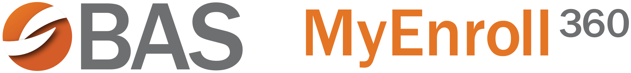 BAS & MyEnroll360 brand logos for the leading insurance enrollment, administration, compliance & billing platform